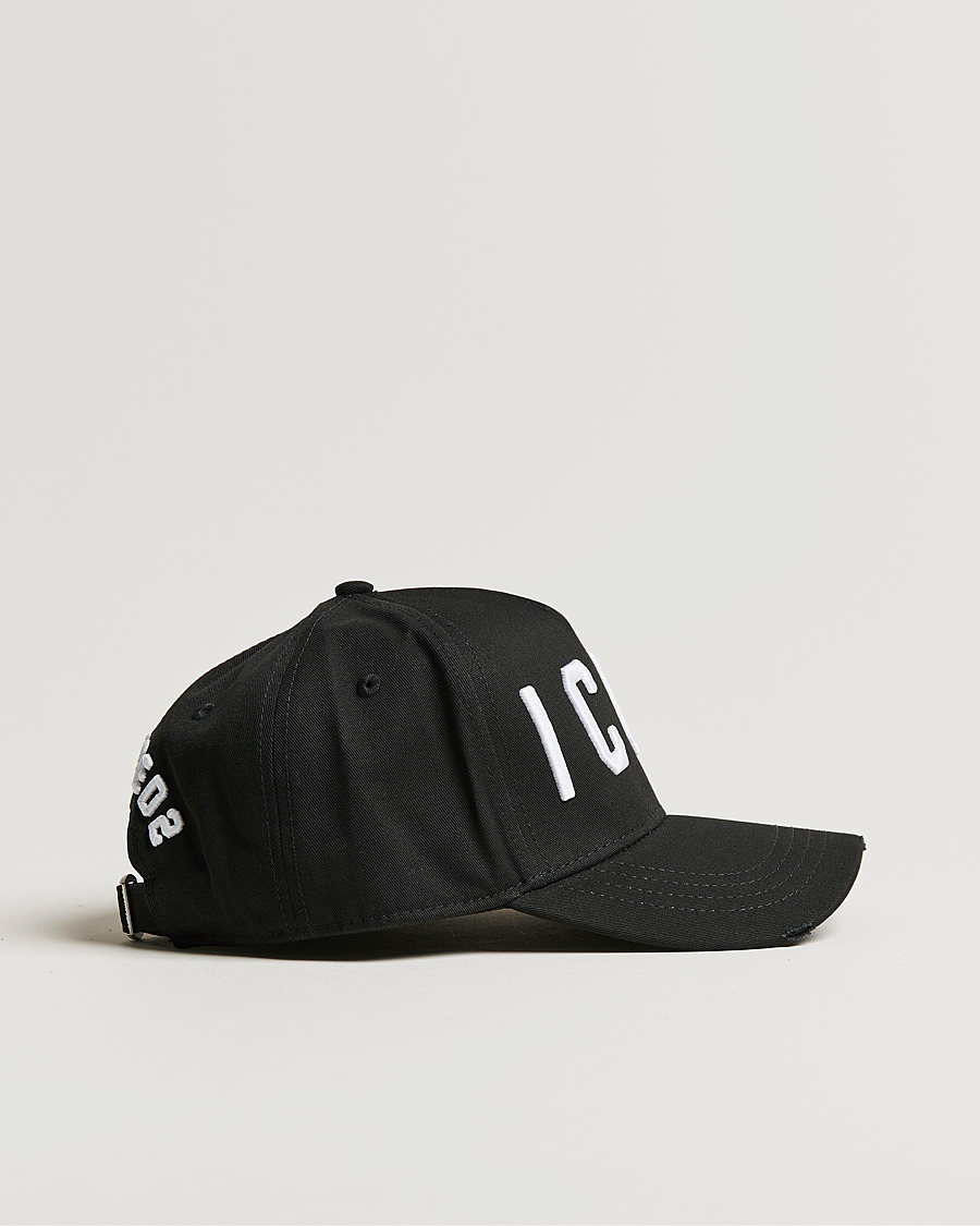 Heren | Dsquared2 Icon Baseball Cap Black/White | Dsquared2 | Icon Baseball Cap Black/White