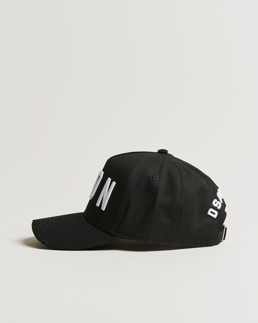 Heren | Dsquared2 Icon Baseball Cap Black/White | Dsquared2 | Icon Baseball Cap Black/White