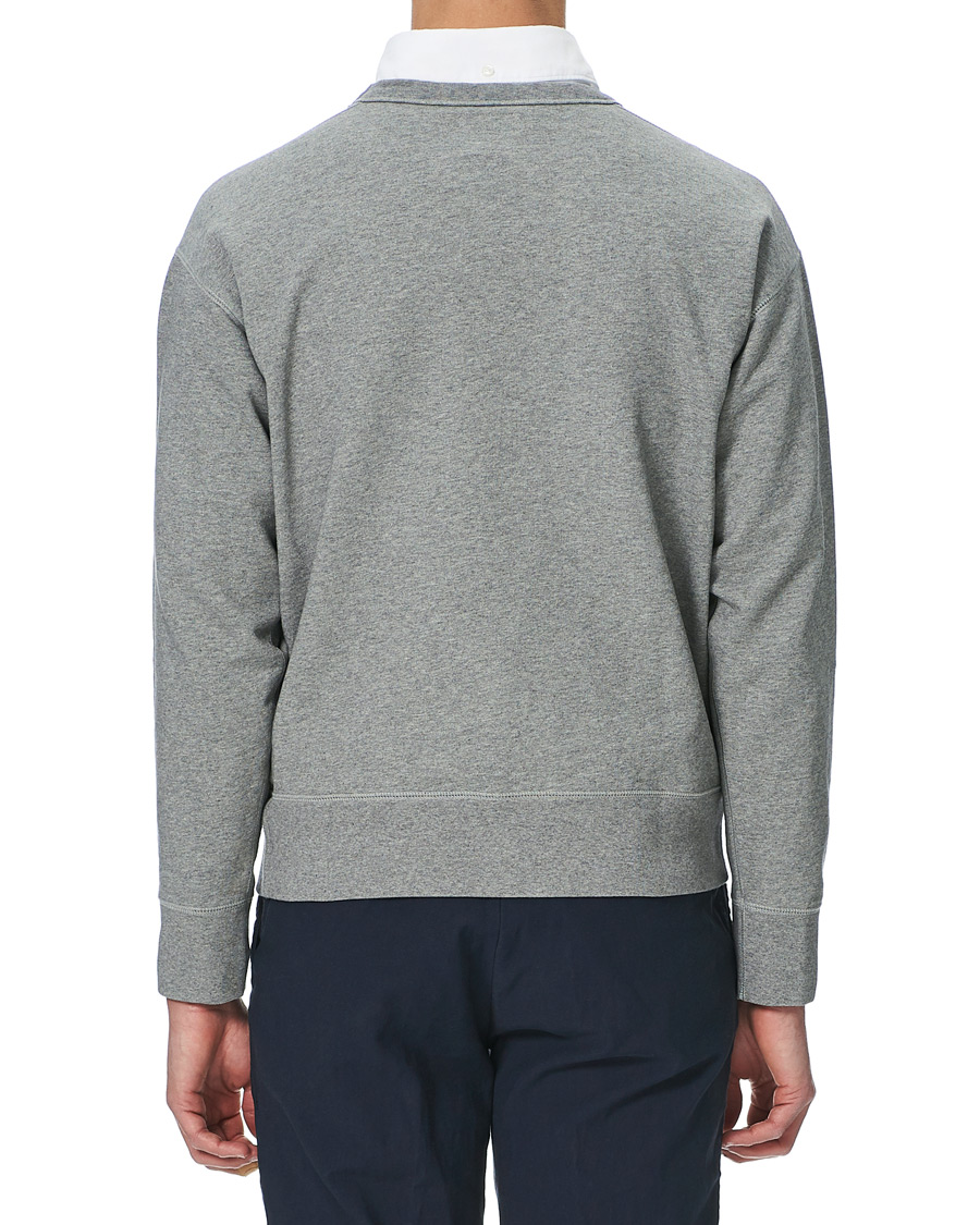 Heren | Truien | Drake's | Sweatshirt Solid Grey Melange