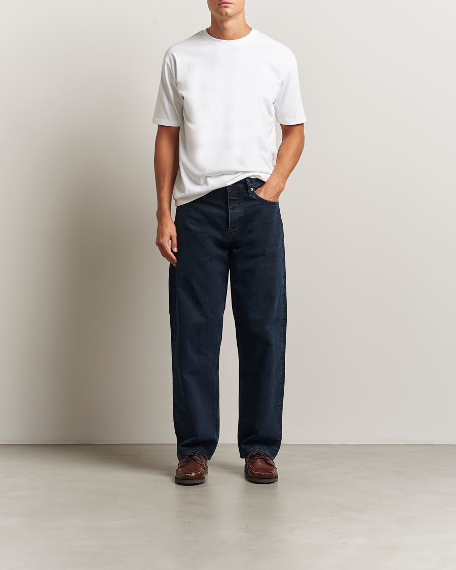 Heren | T-shirts | Drake's | Short Sleeve Hiking T-Shirt White