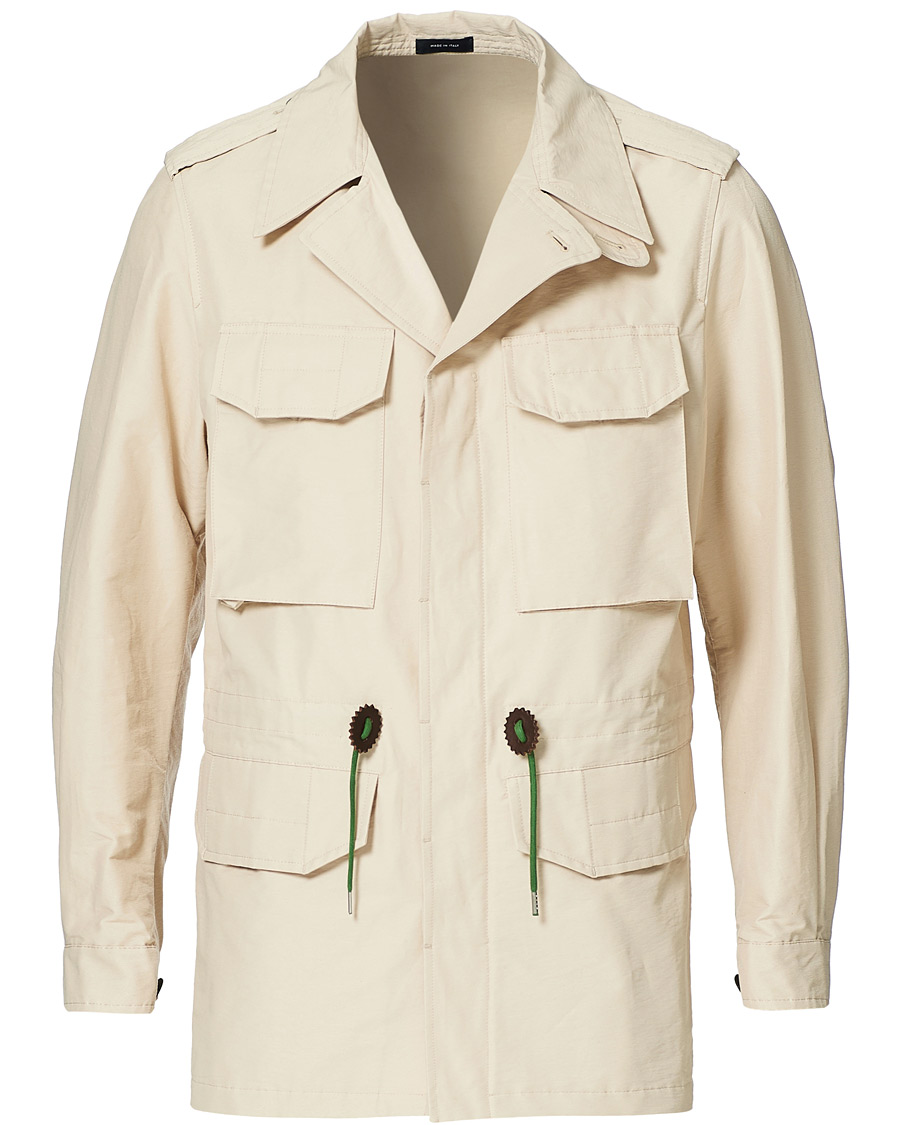Heren | Jassen | Drake's | Cotton/Nylon Sport Jacket Ecru