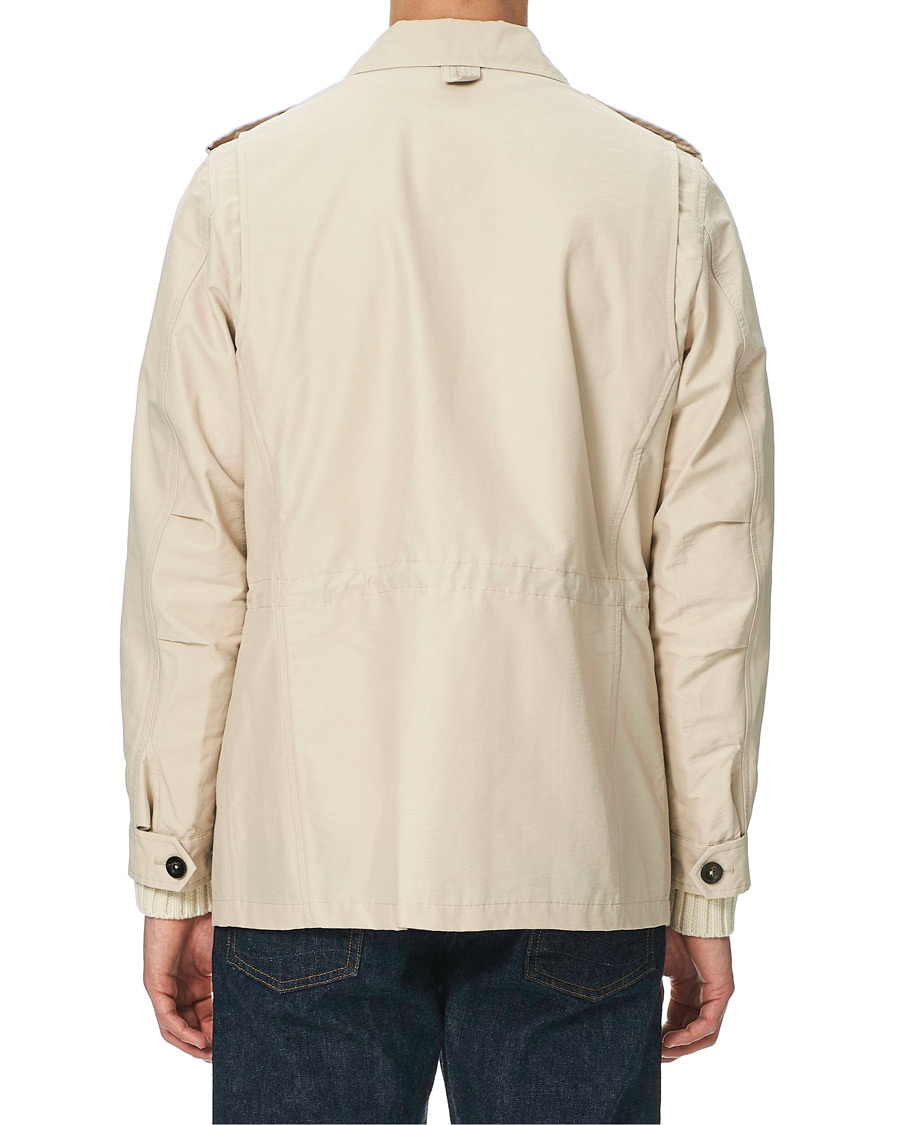 Heren | Jassen | Drake's | Cotton/Nylon Sport Jacket Ecru