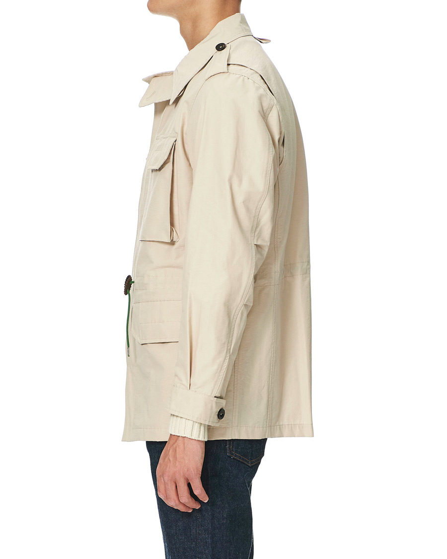 Heren | Jassen | Drake's | Cotton/Nylon Sport Jacket Ecru