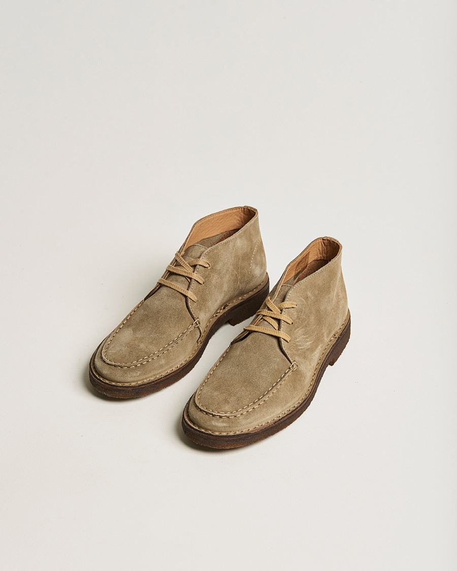 Heren | Drake's | Drake's | Crosby Moc-Toe Suede Chukka Boots Sand