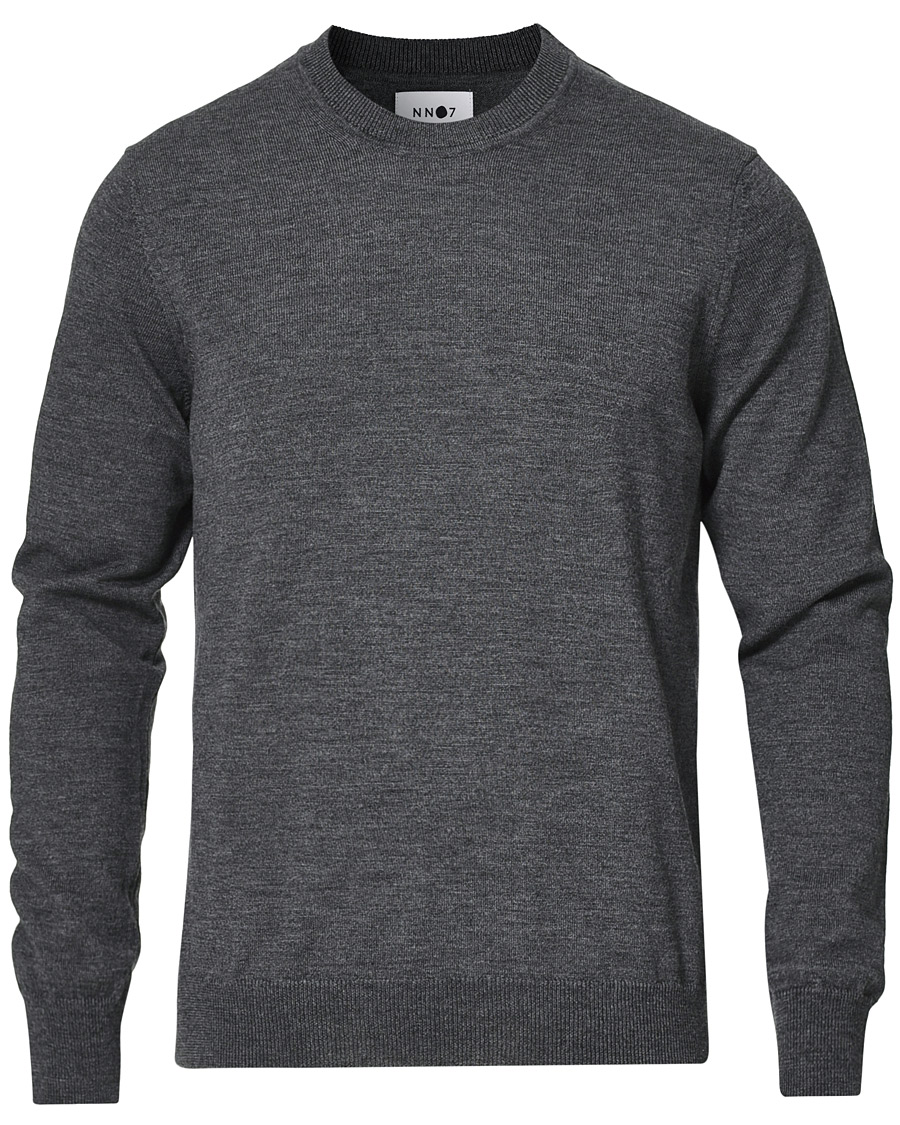Heren | Truien | NN07 | Ted Merino Crew Neck Pullover Antracite