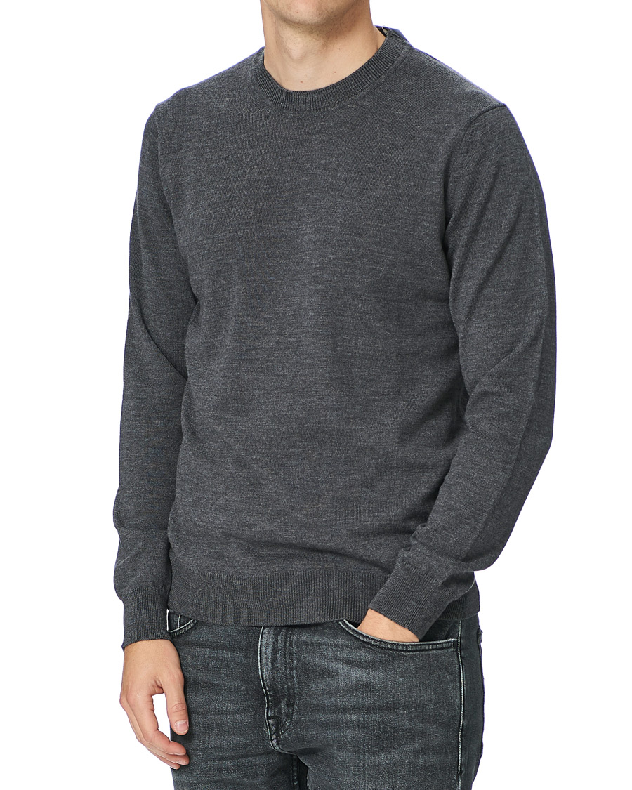Heren | Truien | NN07 | Ted Merino Crew Neck Pullover Antracite