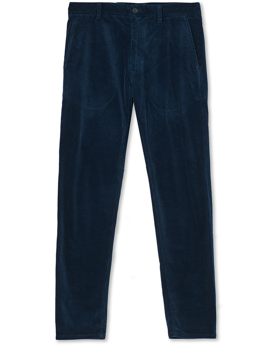 Heren | Broeken | NN07 | Karl Regular Fit Corduroy Trousers Ocean