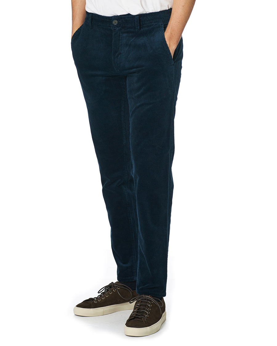 Heren | Broeken | NN07 | Karl Regular Fit Corduroy Trousers Ocean