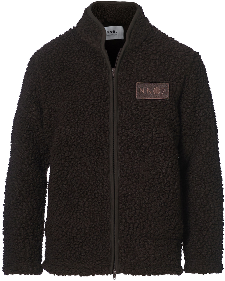 Heren | Truien | NN07 | Morten Fleece Full Zip Brown