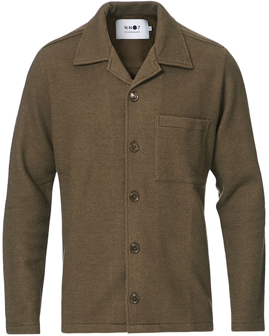 Heren | Overhemden | NN07 | Miyagi Boiled Wool Overshirt Clay