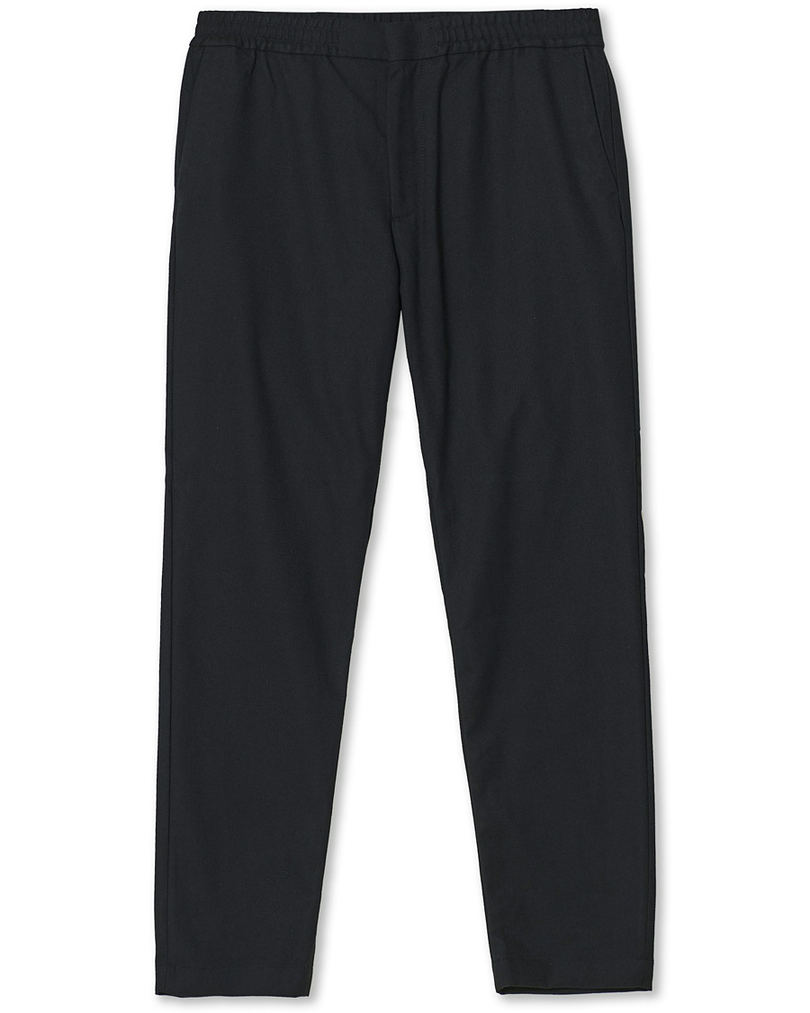 Heren | Broeken | NN07 | Foss Brushed Drawstring Pants Navy Blue