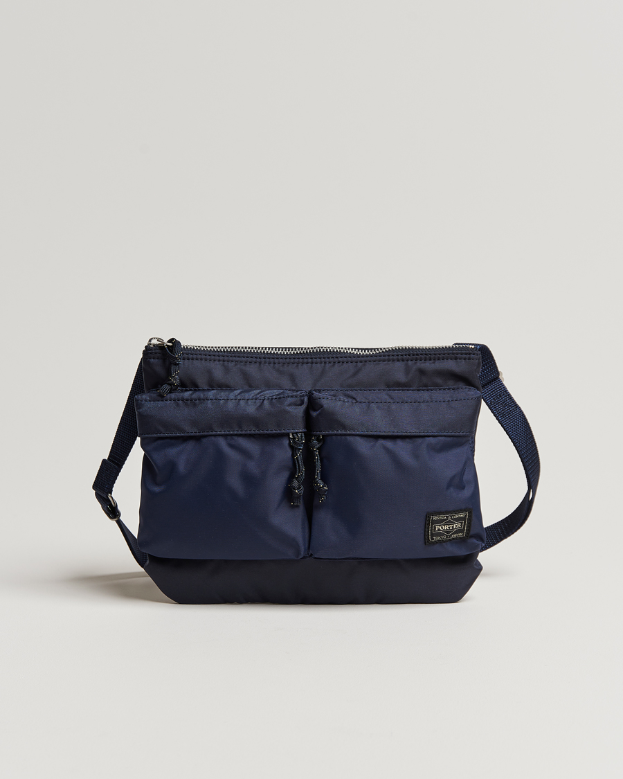 Heren | Tassen | Porter-Yoshida & Co. | Force Small Shoulder Bag Navy Blue