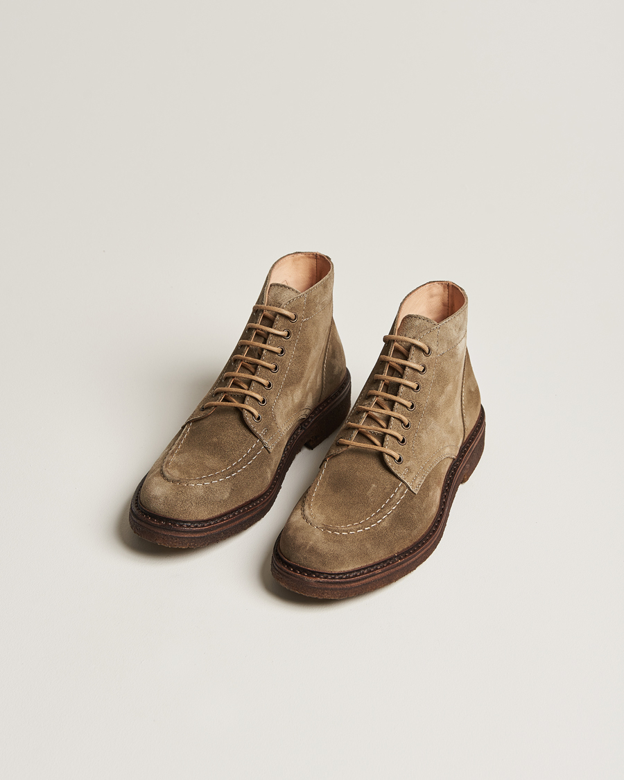 Heren | Veterlaarzen | Astorflex | Nuvoflex Lace Up Boot Stone Suede