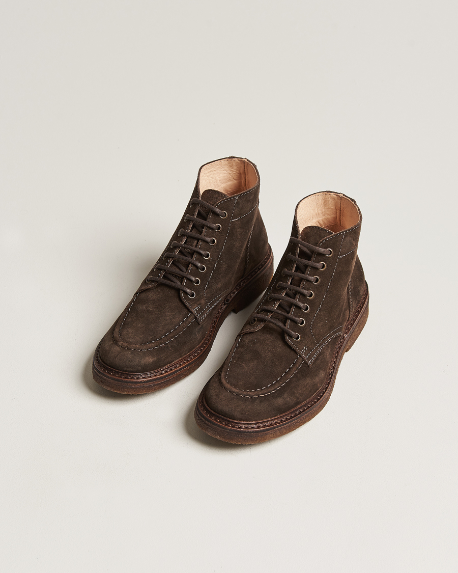 Heren | Suède schoenen | Astorflex | Nuvoflex Lace Up Boot Dark Brown Suede