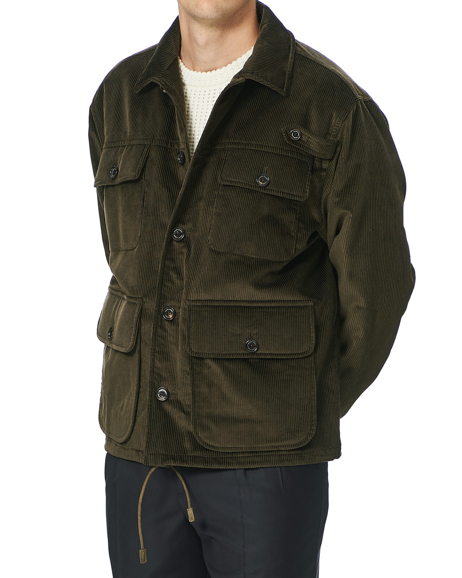 Heren | Jassen | Ralph Lauren Purple Label | Seymour Wale Corduroy Jacket Dark Green