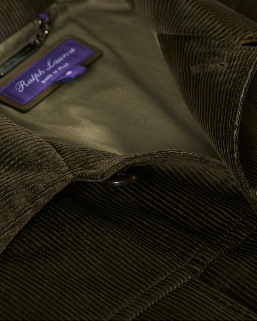 Heren | Jassen | Ralph Lauren Purple Label | Seymour Wale Corduroy Jacket Dark Green