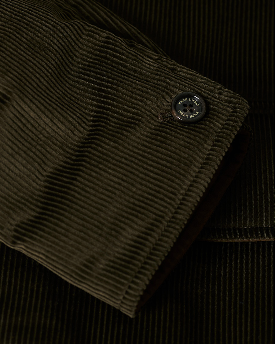 Heren | Jassen | Ralph Lauren Purple Label | Seymour Wale Corduroy Jacket Dark Green