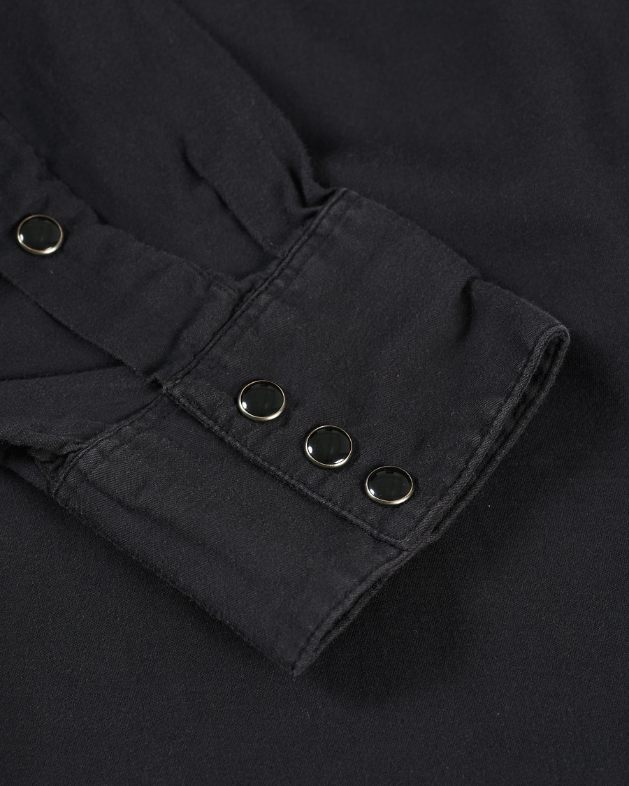 Heren | Overhemden | RRL | Buffalo Western Shirt Polo Black