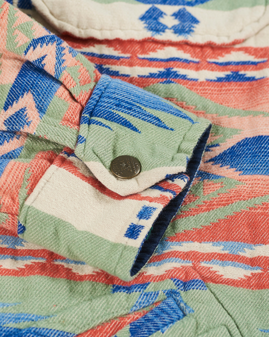Heren | Overhemden | RRL | Brown Bear Shirt Jacket Sage/Blue