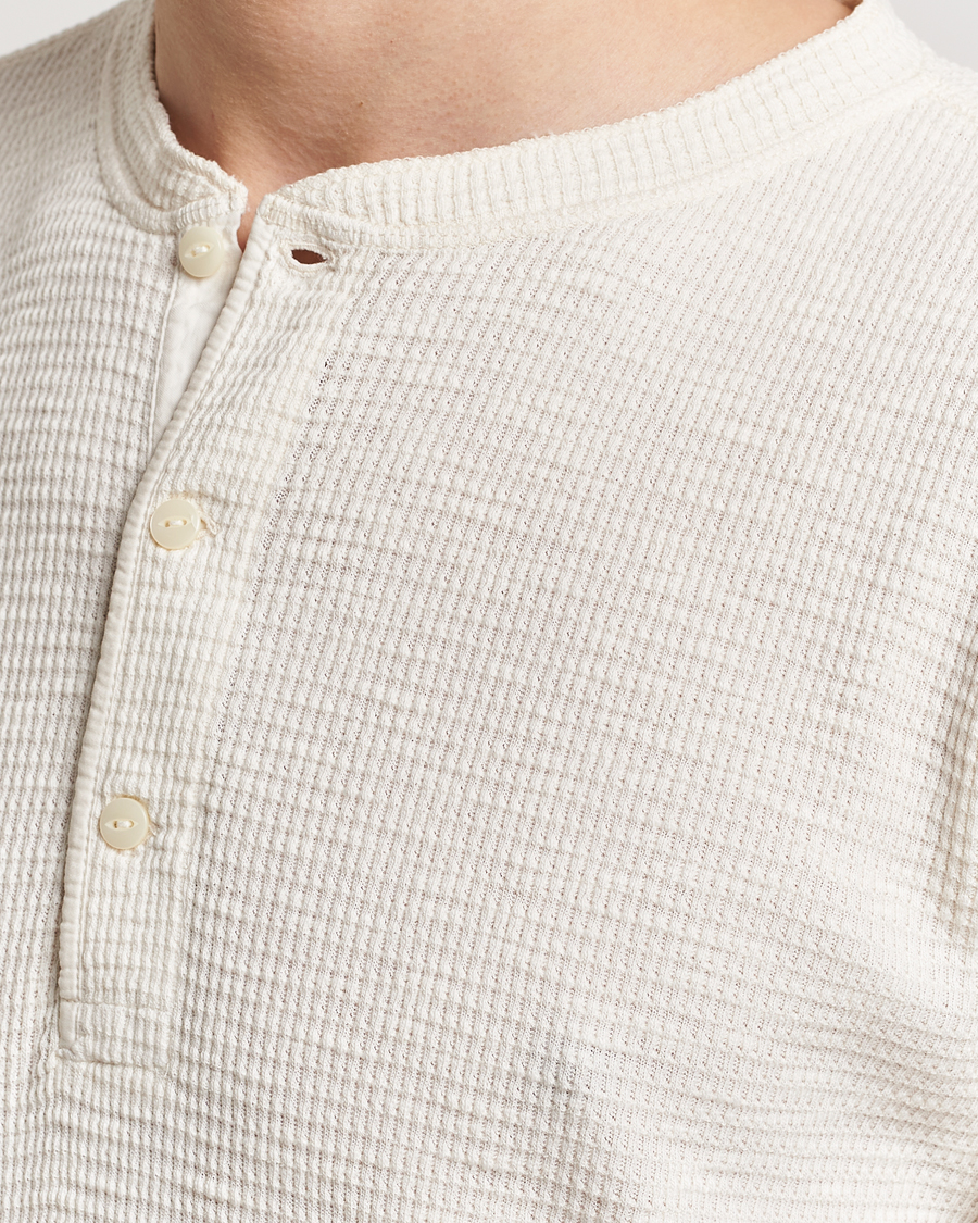 Heren | T-shirts | RRL | Long Sleeve Henley Paper White