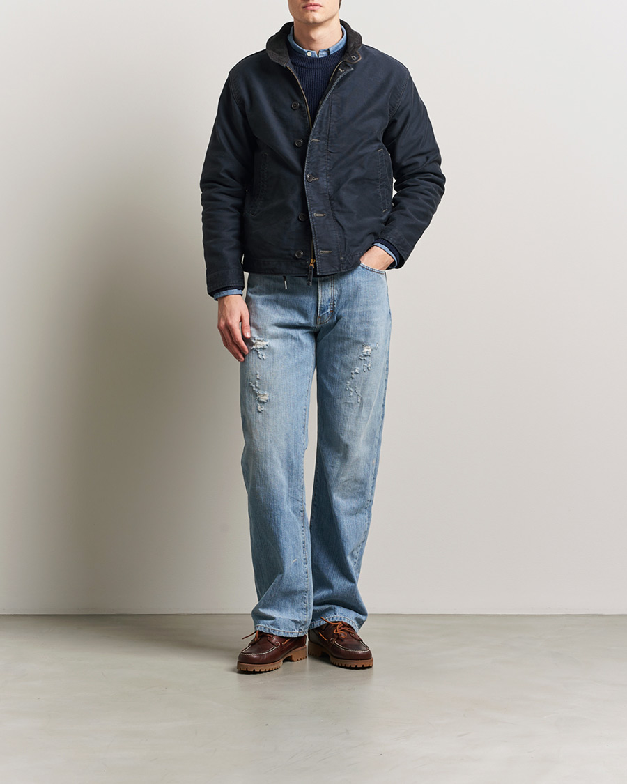 Heren | Jassen | RRL | Bower Deck Jacket Dark Navy