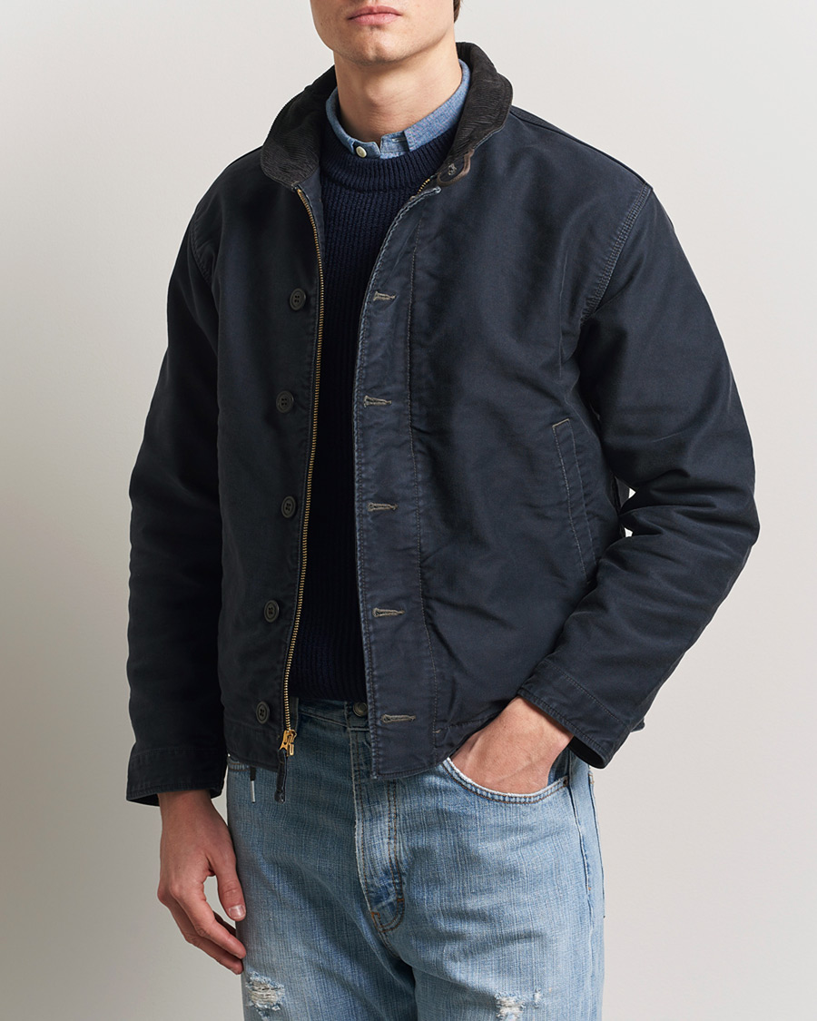 Heren | Jassen | RRL | Bower Deck Jacket Dark Navy