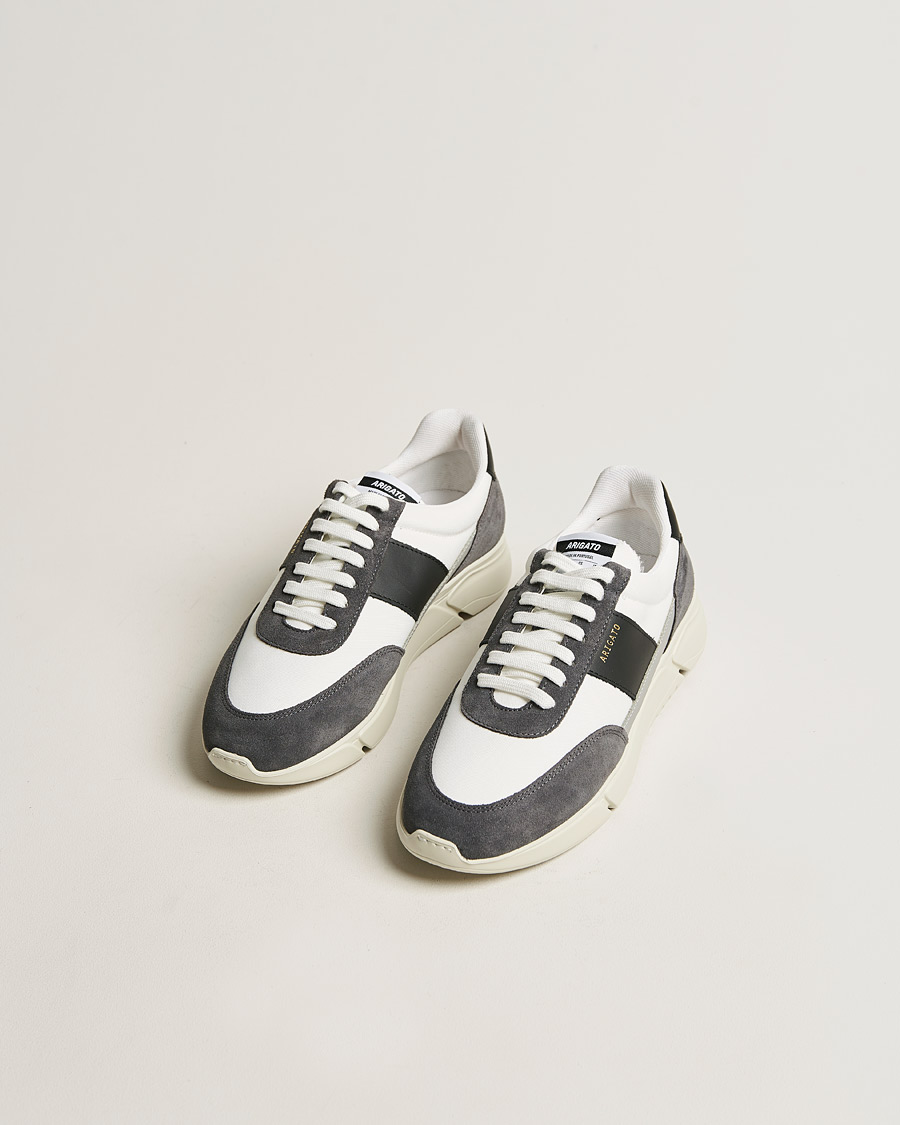 Heren | Sale | Axel Arigato | Genesis Vintage Runner Sneaker White/Grey Suede
