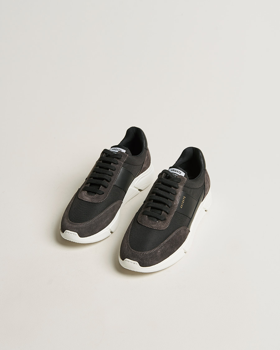 Heren |  | Axel Arigato | Genesis Vintage Runner Sneaker Black/Grey Suede