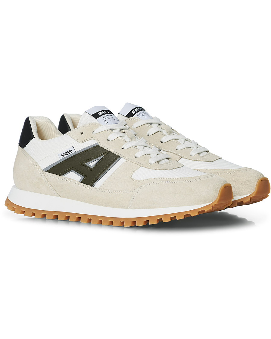 Heren | Axel Arigato Aeon Running Sneaker Beige/Green | Axel Arigato | Aeon Running Sneaker Beige/Green