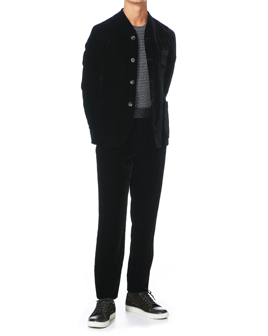 Heren | Blazers | Giorgio Armani | Velvet Evening Jacket Black