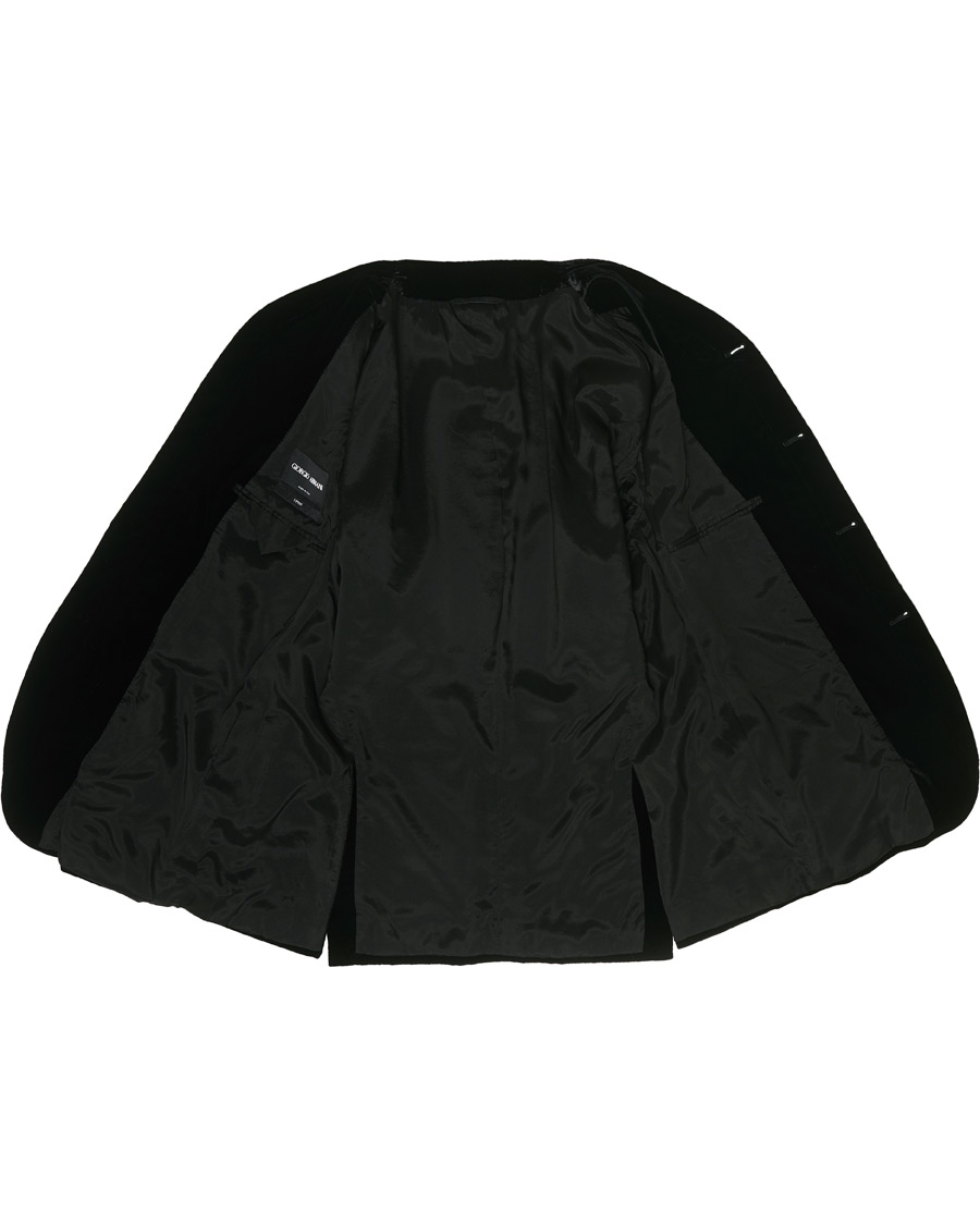 Heren | Blazers | Giorgio Armani | Velvet Evening Jacket Black