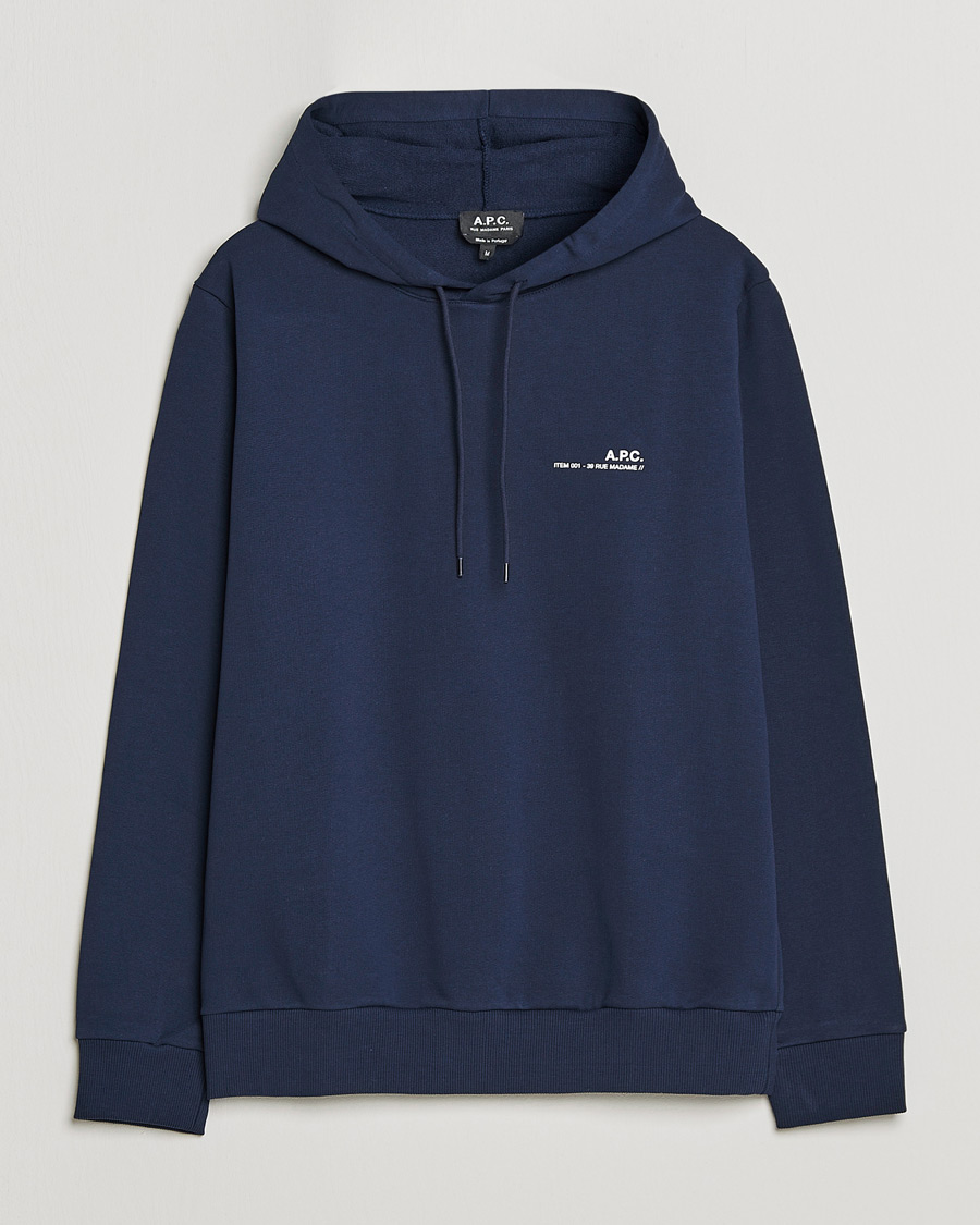 Heren | Truien | A.P.C. | Item Hoodie Navy
