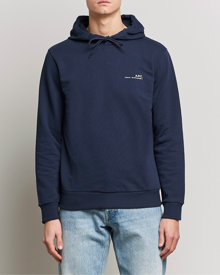 Heren | Truien | A.P.C. | Item Hoodie Navy
