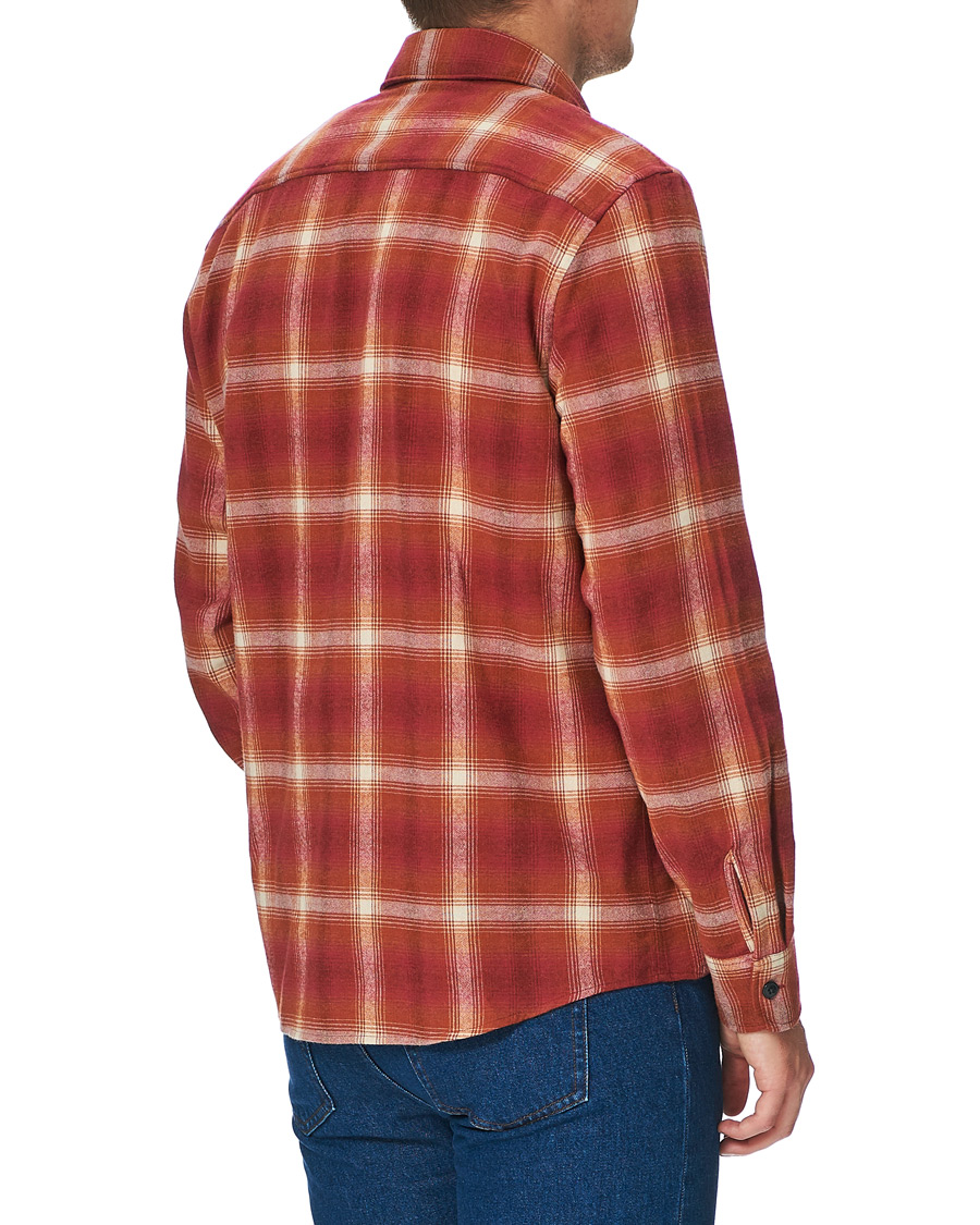 Heren | Overhemden | A.P.C. | Trek Flannel Overshirt Red Check