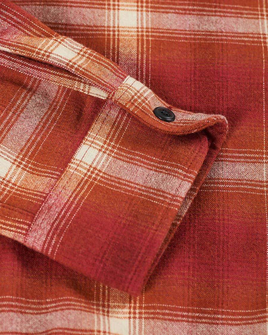 Heren | Overhemden | A.P.C. | Trek Flannel Overshirt Red Check
