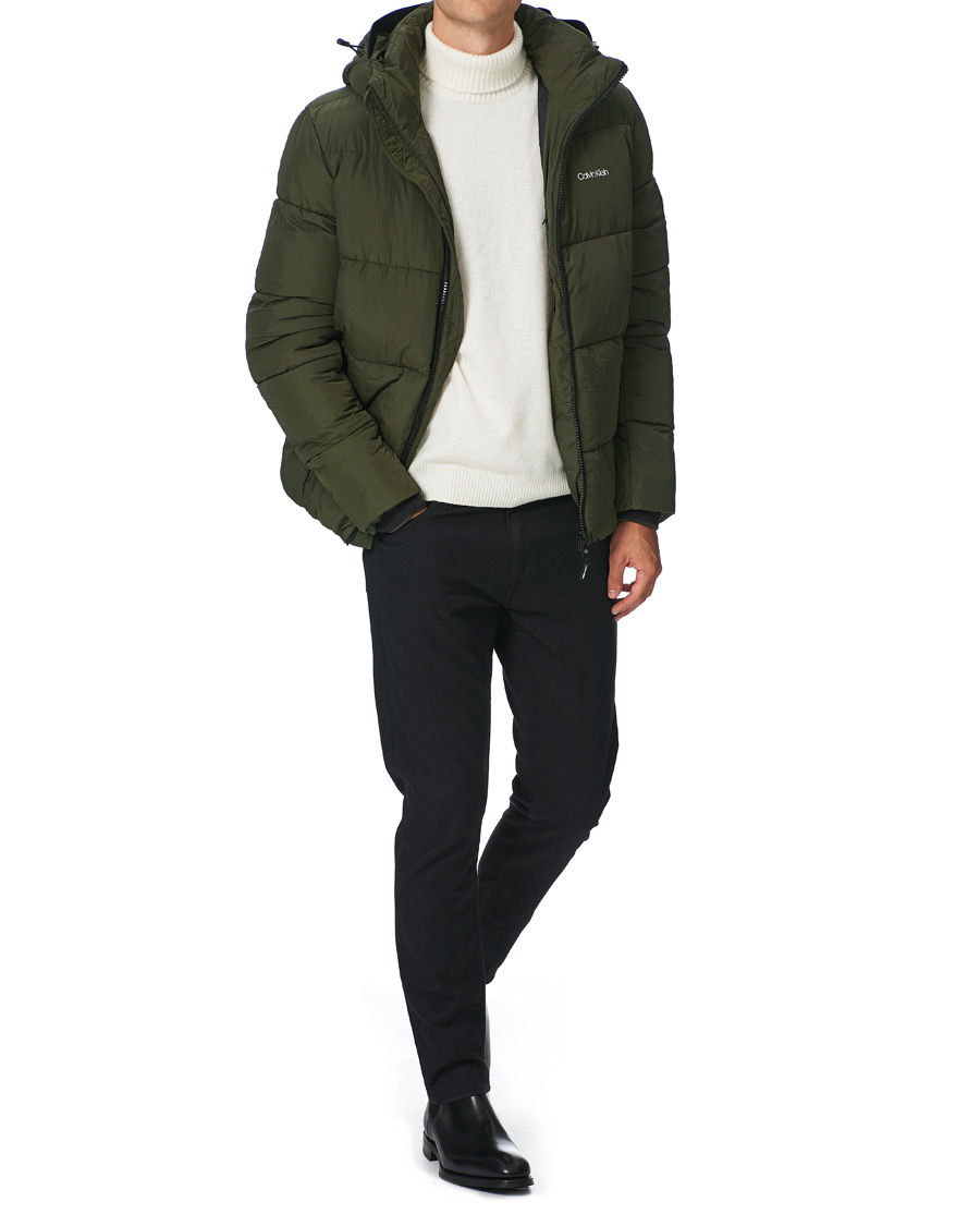 Heren | Jassen | Calvin Klein | Crinkle Nylon Puffer Jacket Dark Olive