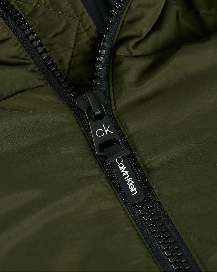 Heren | Jassen | Calvin Klein | Crinkle Nylon Puffer Jacket Dark Olive