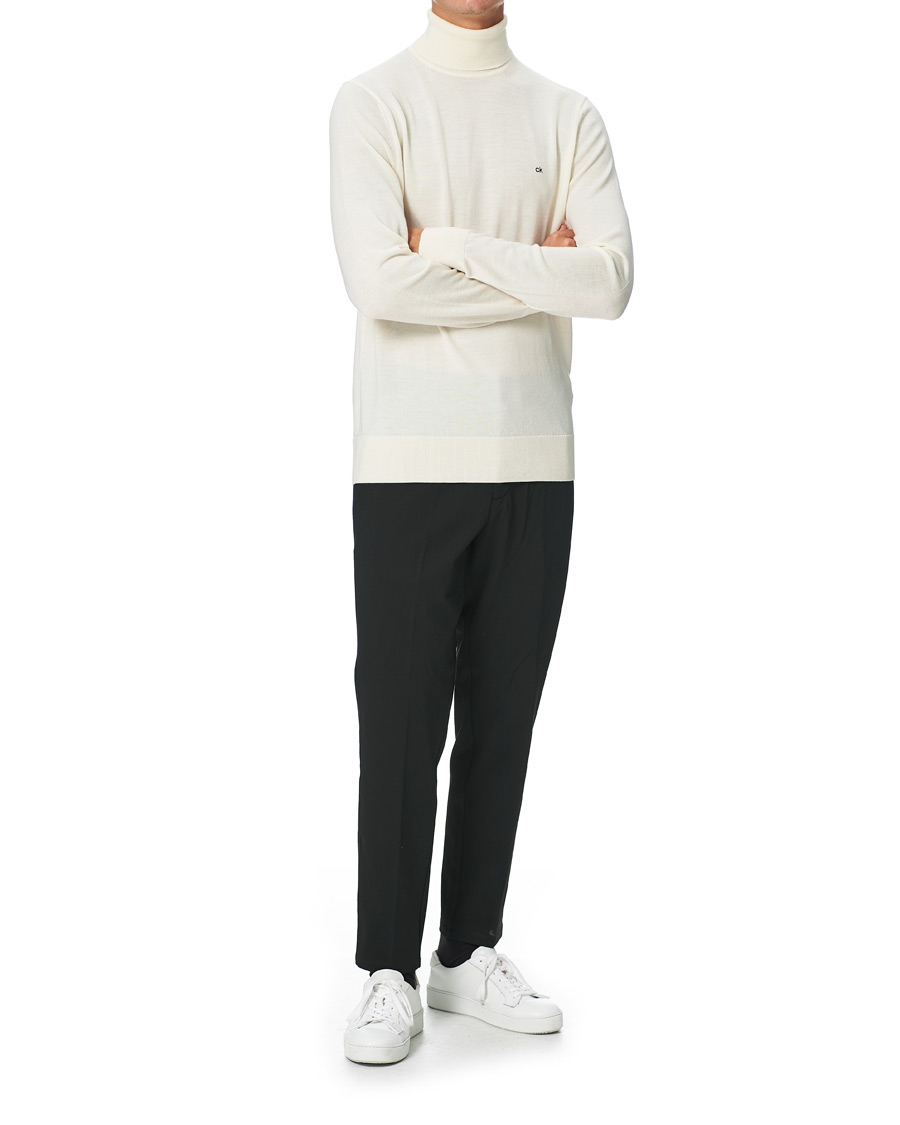 Heren | Broeken | Calvin Klein | Tapered Fit Jersey Hybrid Pants Black