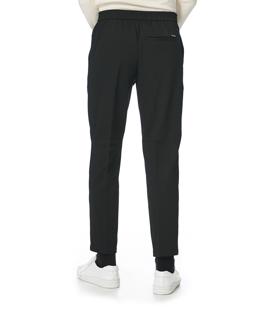 Heren | Broeken | Calvin Klein | Tapered Fit Jersey Hybrid Pants Black
