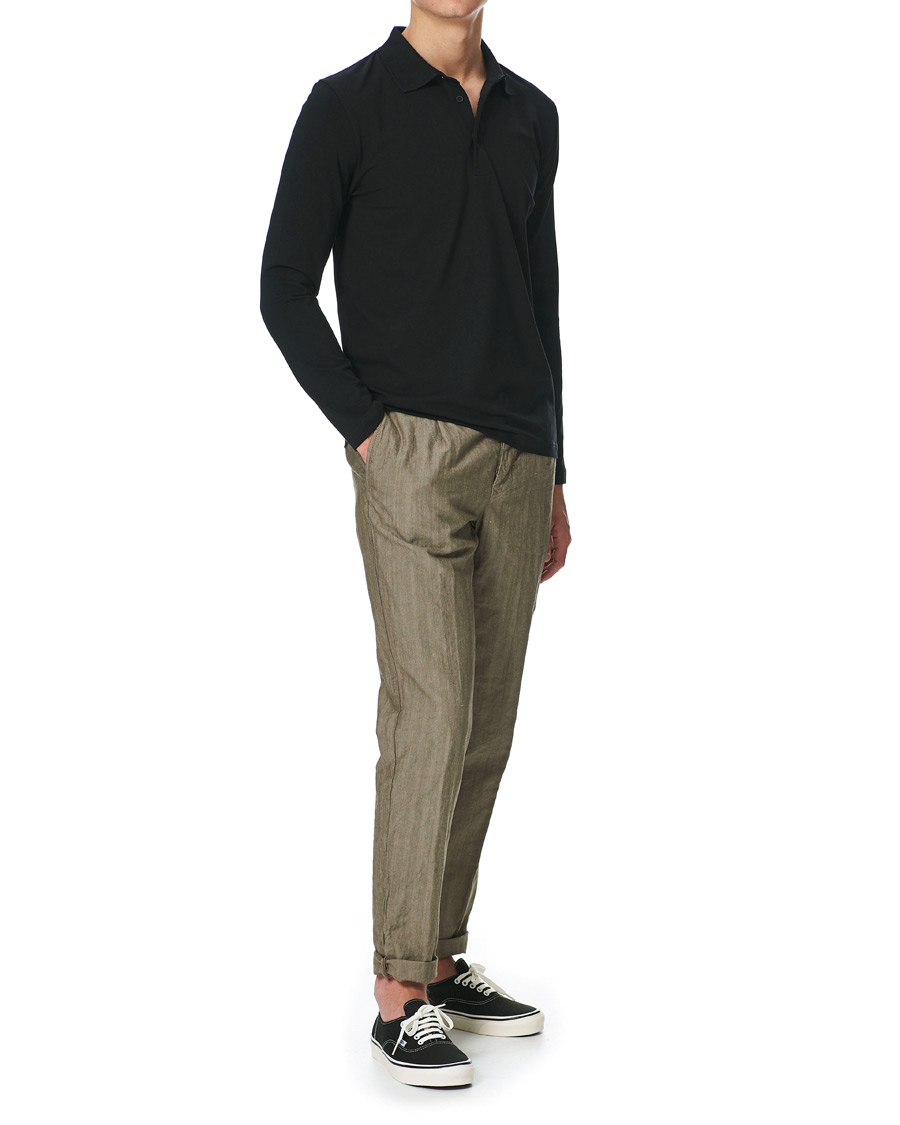 Heren | Truien | Filippa K | Luke Lycra Poloshirt Black