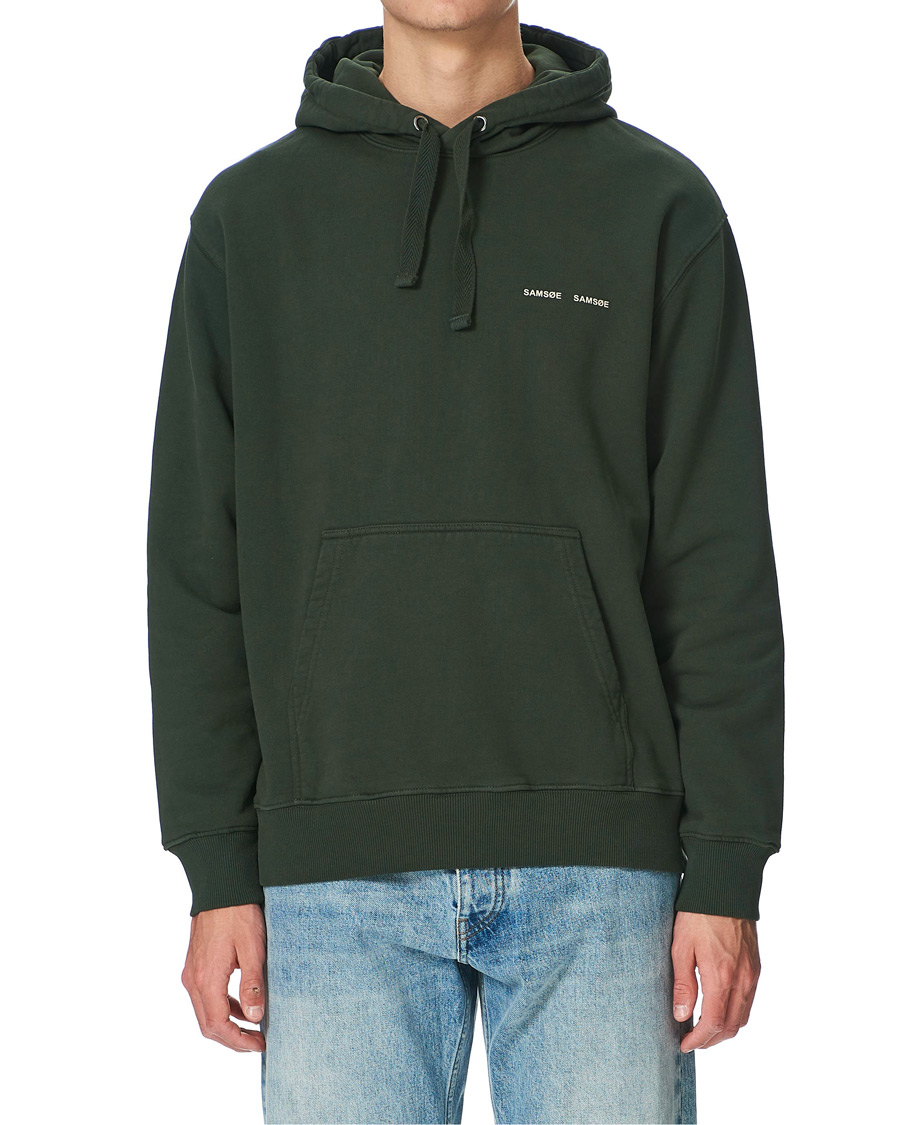 Heren | Truien | Samsøe Samsøe | Samsøe & Samsøe Norsbro Hoodie Kambu Green