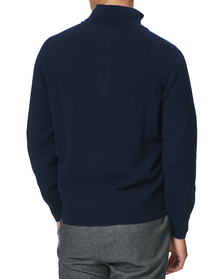 Heren | Truien | Brunello Cucinelli | 2 Ply Cashmere Half Zip Navy