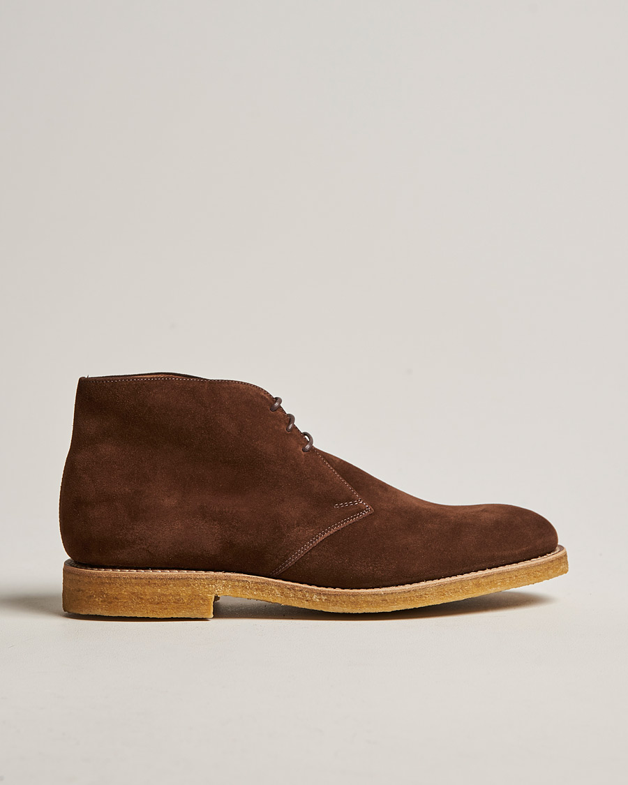 Heren | Loake 1880 Rivington Suede Crepe Sole Chukka Brown | Loake 1880 | Rivington Suede Crepe Sole Chukka Brown