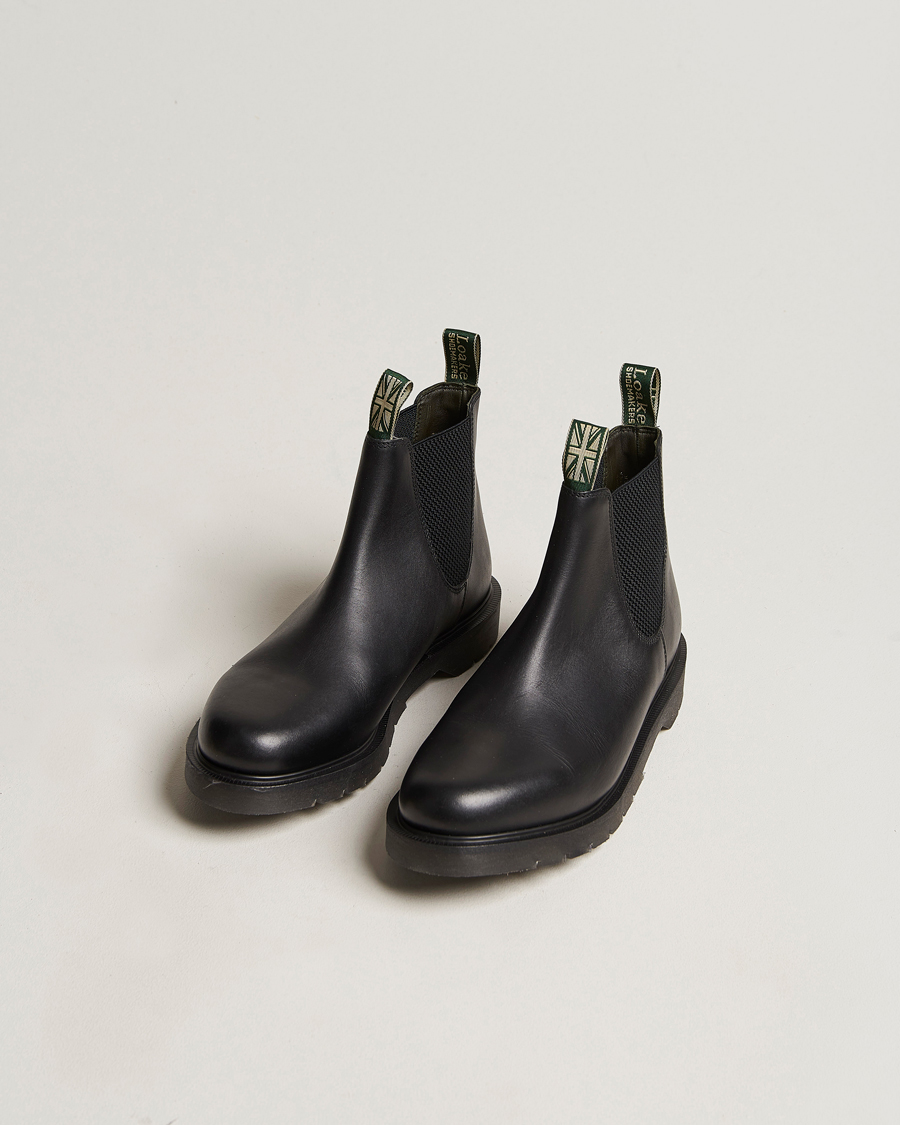 Heren | Winterschoenen | Loake Shoemakers | Loake 1880 Mccauley Heat Sealed Chelsea Black Leather