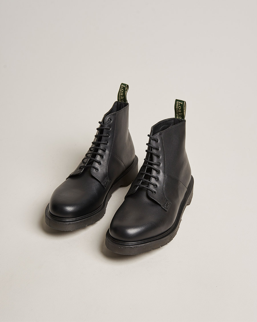 Heren | Loake Shoemakers Niro Heat Sealed Laced Boot Black Leather | Loake Shoemakers | Niro Heat Sealed Laced Boot Black Leather