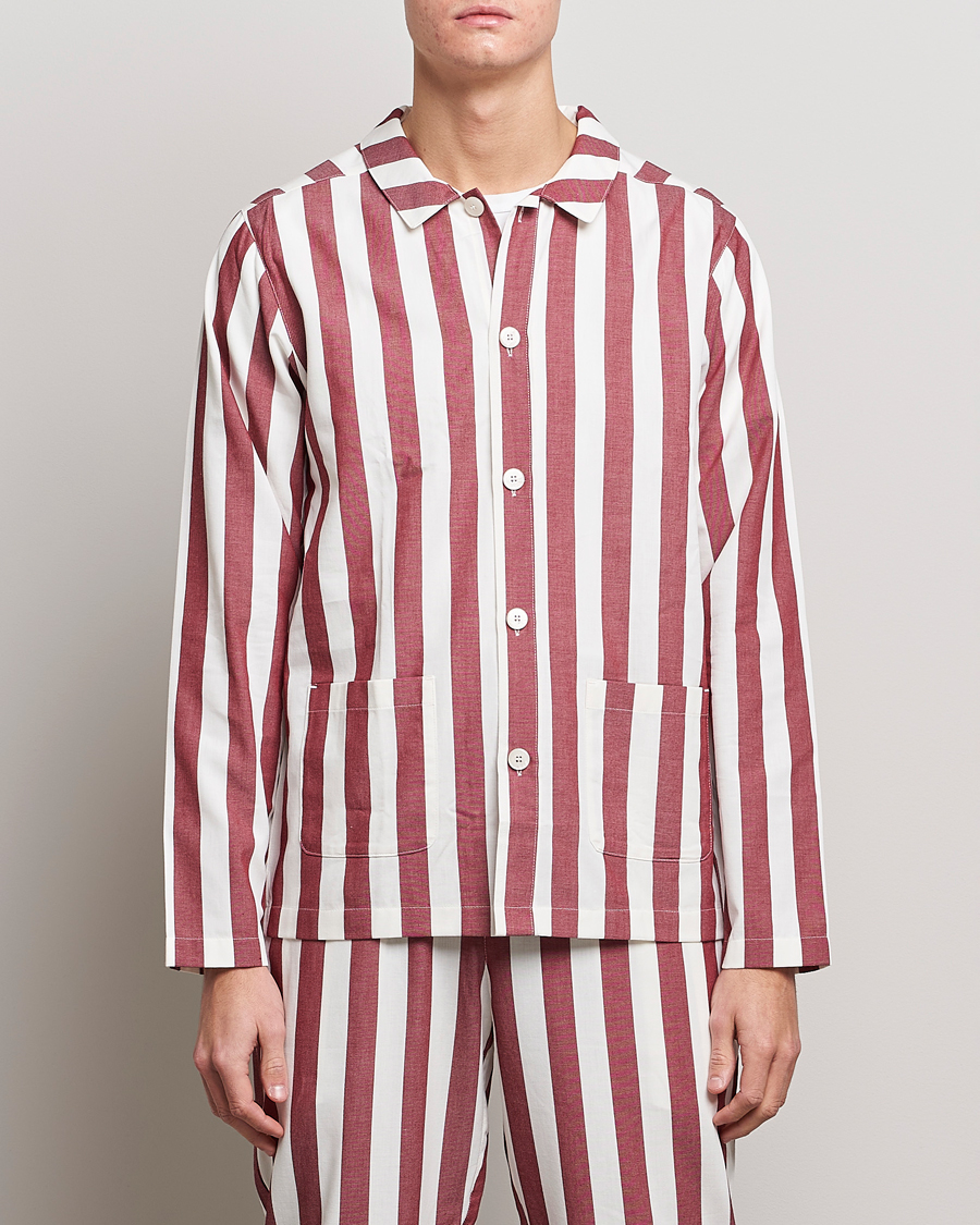 Heren | Pyjama's | Nufferton | Uno Striped Pyjama Set Red/White