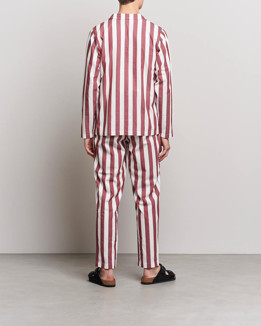 Heren | Pyjama's en gewaden | Nufferton | Uno Striped Pyjama Set Red/White