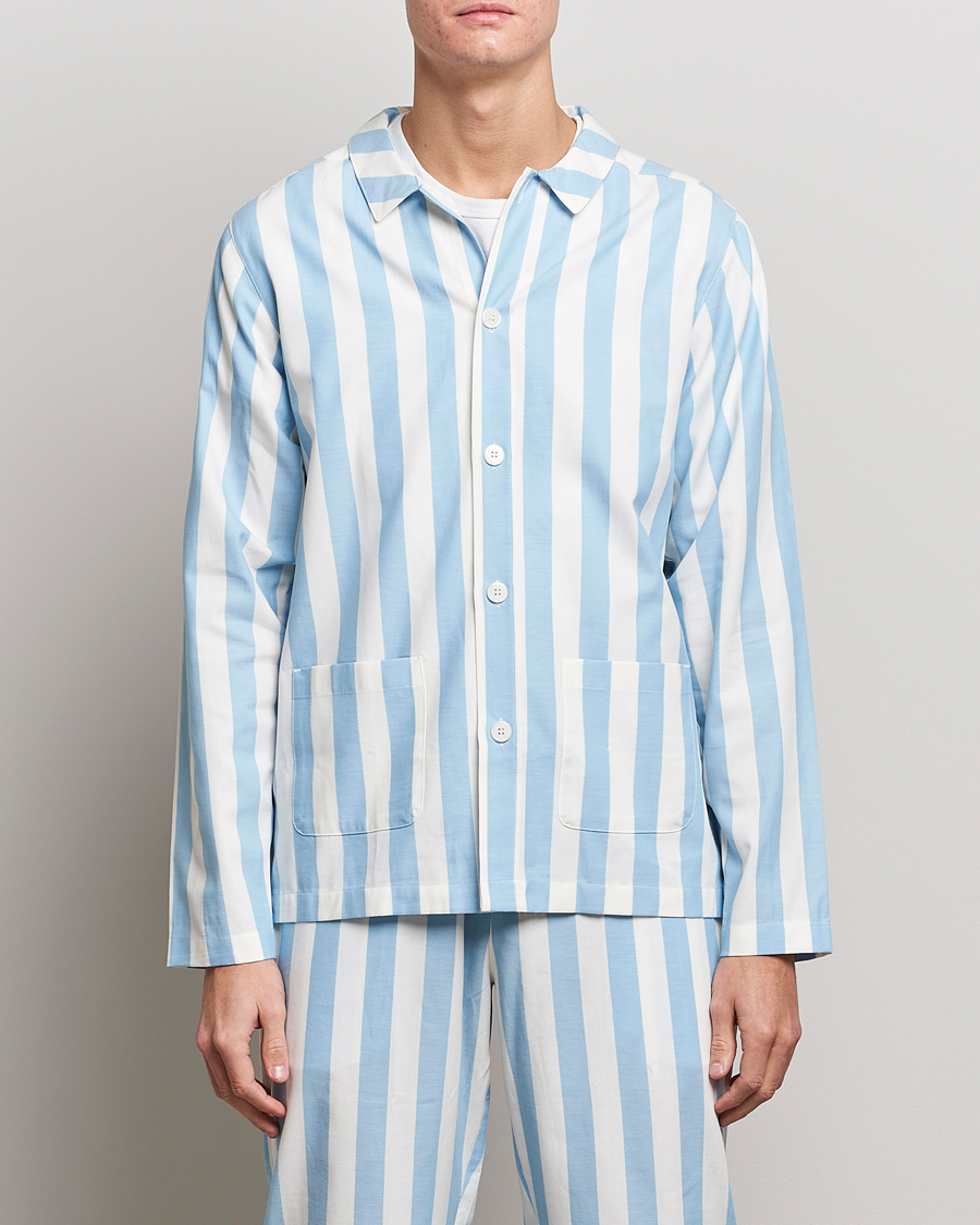 Heren | Pyjama sets | Nufferton | Uno Striped Pyjama Set Blue/White