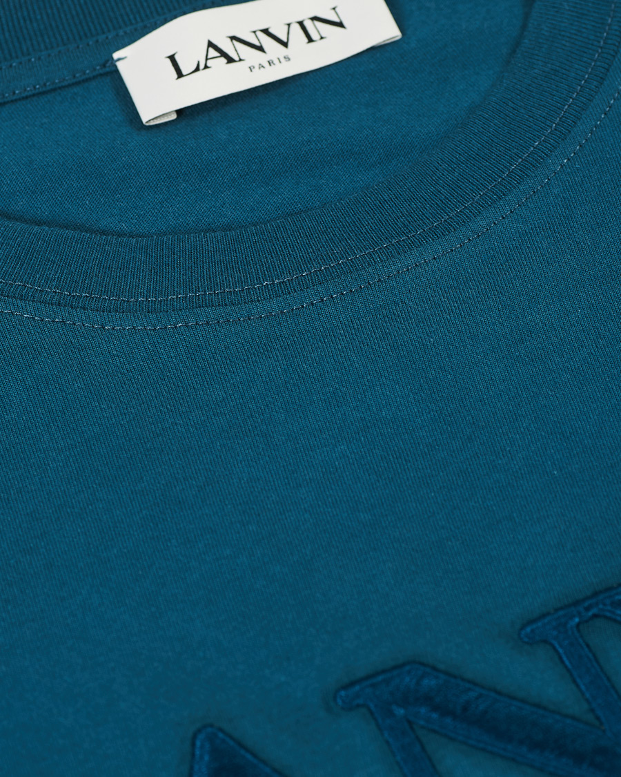Heren | T-shirts | Lanvin | Embroidered Logo Short Sleeve T-Shirt Slate