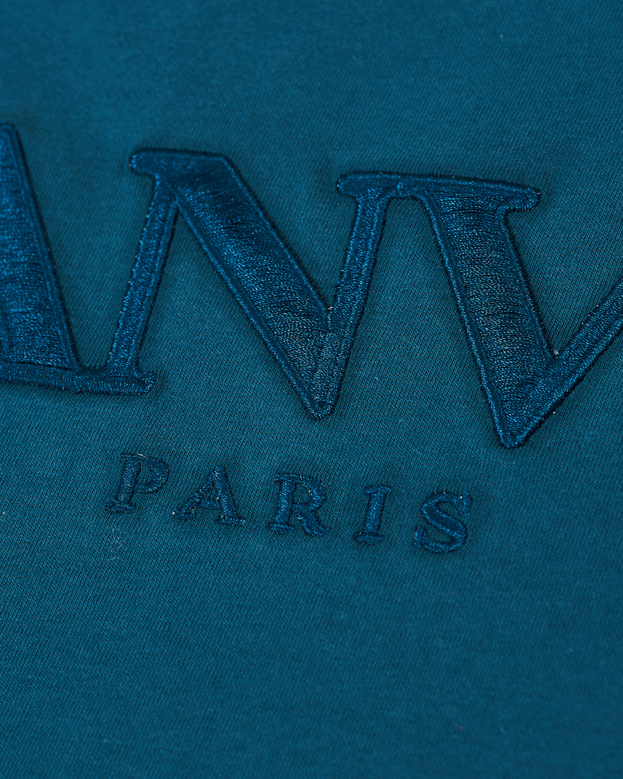 Heren | T-shirts | Lanvin | Embroidered Logo Short Sleeve T-Shirt Slate